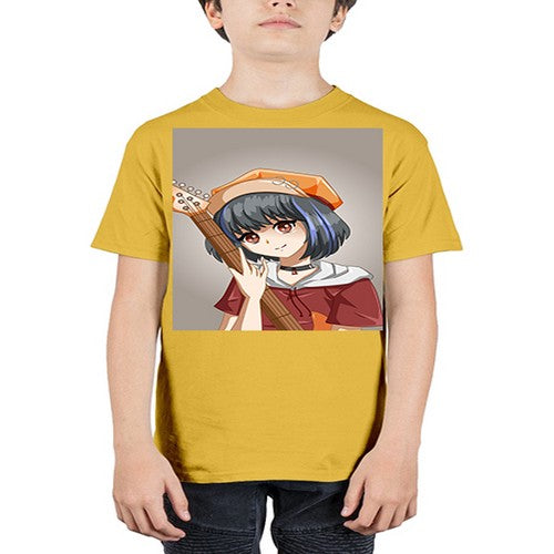 Cool and beautiful rockstar woman with guitar 8# - anime - Youth Tee Unisex
