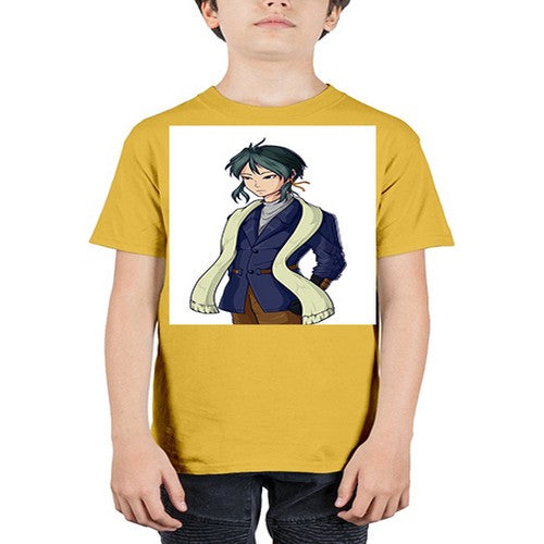 Cool man wearing shawl 59# - anime - Youth Tee Unisex