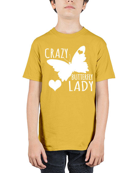 Crayz butterfly lady - butterfly - Youth Tee Unisex