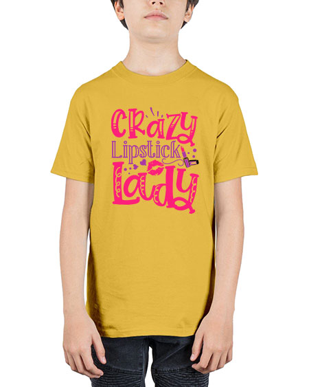 Crazy Lipstick Lady Style 241# - beauty - fashion - Youth Tee Unisex