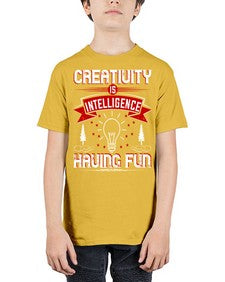 Creativity Is Intelligence Having Fun Style 49# - motivation - Youth Tee Unisex