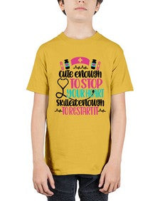 Cute Enough To Stop You Style Style 687# - nurse - Youth Tee Unisex