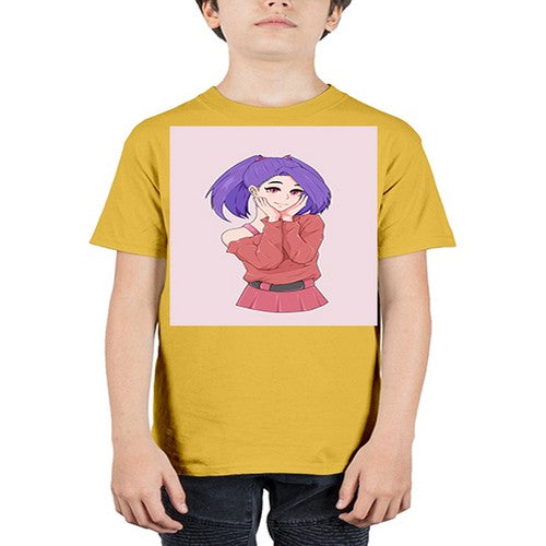 Cute girl with cute pose 138# - anime - Youth Tee Unisex