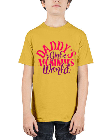 Daddys Girl Mommys World Style 68# - baby - Youth Tee Unisex