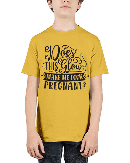 Does this glow make me look pregnant 302# - pregnancy - Youth Tee Unisex