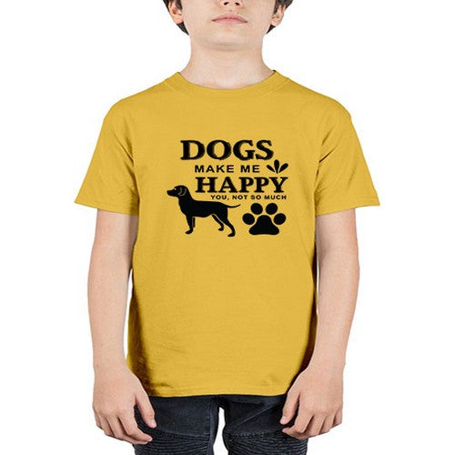 Dogs Make Me Happy Style 44# - dogs - Youth Tee Unisex