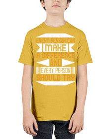 Every person can make a difference and every person should try Style 3# - volunteer - Youth Tee Unisex