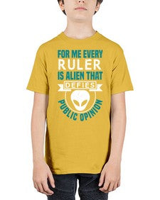 Every ruler is an alien 52# - ufo - Youth Tee Unisex