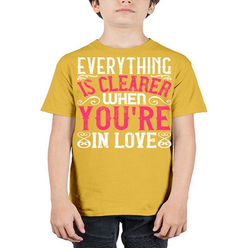 Everything is clearer when youre in love Style 48# - dogs - Youth Tee Unisex