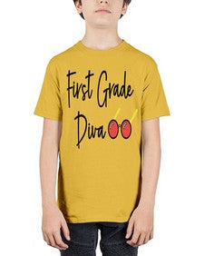 First Grade Diva 124# - first grade - Youth Tee Unisex