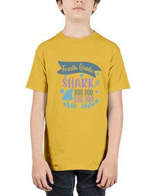 Fourth grade shark doo doo doo doo 197# - fourth grade - Youth Tee Unisex