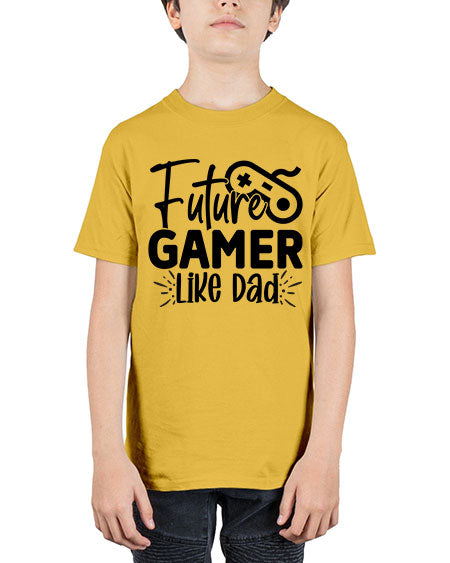 Future Gamer Like Dad 312# - kids - Youth Tee Unisex