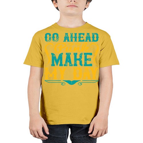 Go Ahead Punk Make My Day Style 45# - dogs - Youth Tee Unisex
