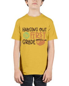 Hanging Out in First 233# - first grade - Youth Tee Unisex