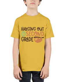 Hanging Out in Second 235# - second grade - Youth Tee Unisex