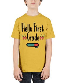 Hello First Grade 273# - first grade - Youth Tee Unisex