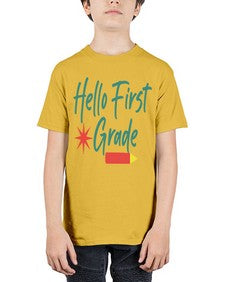 Hello First Grade 277# - first grade - Youth Tee Unisex
