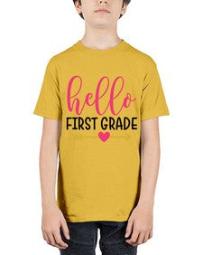 Hello First Grade 282# - first grade - Youth Tee Unisex