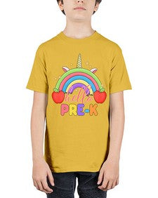 Hello PreK Unicorn Rainbow 312# - prek headstart - Youth Tee Unisex