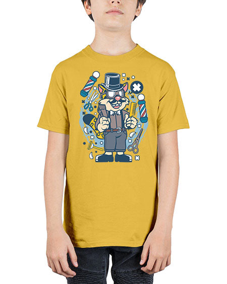 Hipster Barber Leopard836# - barber - Youth Tee Unisex