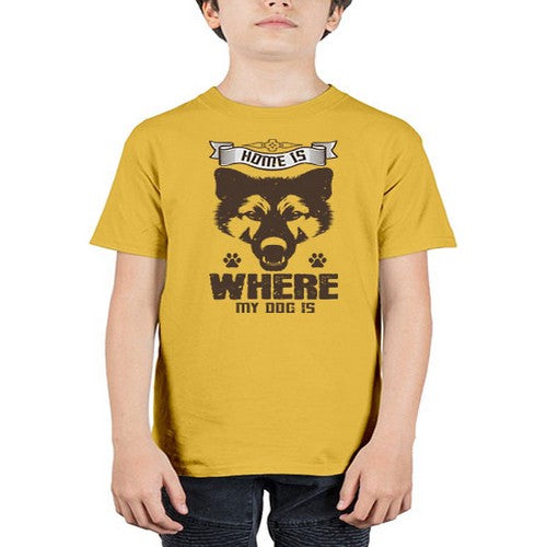 Home Is Where My Dog Is Style 202# - dogs - Youth Tee Unisex