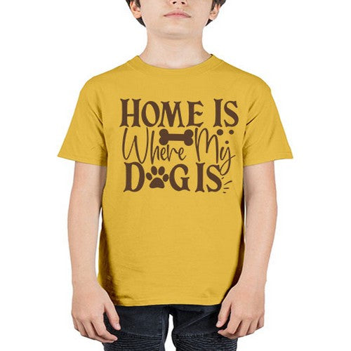 Home Is Where My Dog Is Style 86# - dogs - Youth Tee Unisex