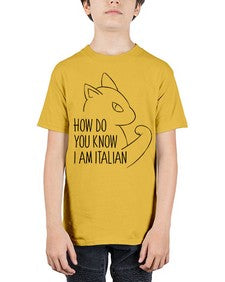 How Do You Know I am Italian - cats - Youth Tee Unisex