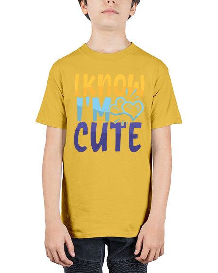 I Know Im Cute Style 100# - baby - Youth Tee Unisex