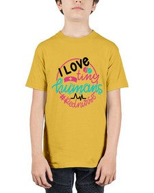 I Love Tiny Humans Red Nurse Style Style 903# - nurse - Youth Tee Unisex