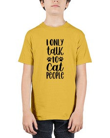 I Only Talk To Cat People Style 94# - cats - Youth Tee Unisex
