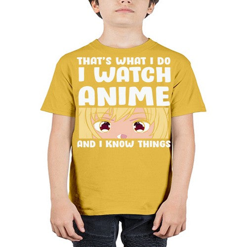 I Watch Anime I Know Things Anime Lover 245# - anime - Youth Tee Unisex