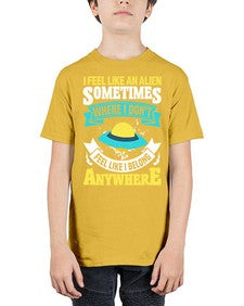 I feel like an alien sometimes where i dont belong 11# - ufo - Youth Tee Unisex