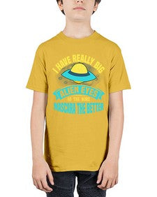 I have really big alien eyes 16# - ufo - Youth Tee Unisex