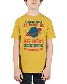 I wish i was as smart as jeff bezos 25# - ufo - Youth Tee Unisex
