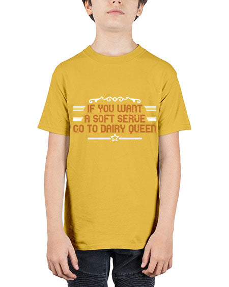 If you want a soft serve go to dairy 2044# - badminton - Youth Tee Unisex
