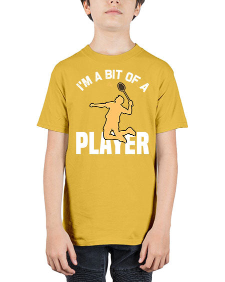 Im a bit 1071# - badminton - Youth Tee Unisex