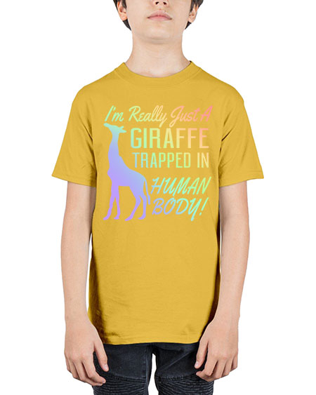 Im really just a giraffee trapped in human body - giraffee - Youth Tee Unisex