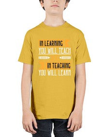 In learning you will teach and in teaching you will learn Style 988# - teacher - Youth Tee Unisex