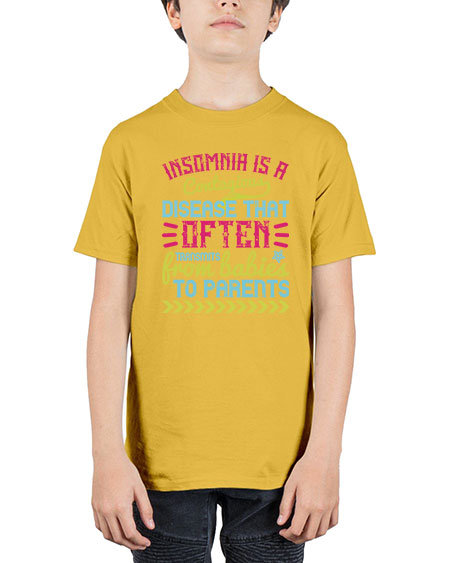 Insomnia is a contagious disease that often transmits from babies to parents Style 352# - baby - Youth Tee Unisex