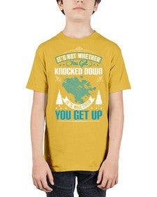 It’s Not Whether You Get Knocked Down It’s Whether You Get Up Style 32# - motivation - Youth Tee Unisex