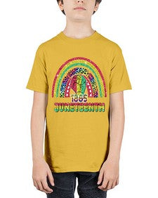 Juneteenth 1865 Rainbow 19# - black juneteenth - Youth Tee Unisex