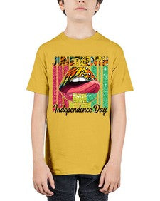 Juneteenth Independence Day Sexy Lip Png 11# - black juneteenth - Youth Tee Unisex