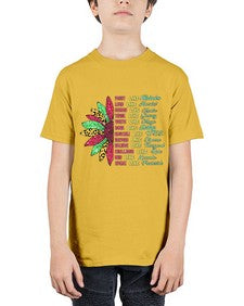 Juneteenth Sunflower Design 17# - black juneteenth - Youth Tee Unisex