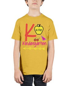K is for Kindergarten 397# - prek headstart - Youth Tee Unisex