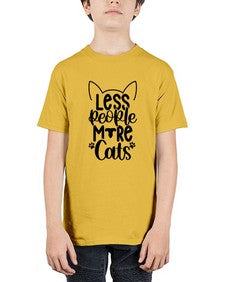 Less People More Cats Style 97# - cats - Youth Tee Unisex
