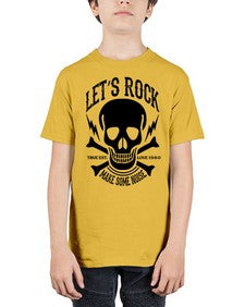 Lets rock 715# - skull and bones - Youth Tee Unisex