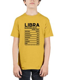 Libra Nutrition Facts 318# - libra - Youth Tee Unisex