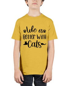 Life Is Better With A Cats Style 99# - cats - Youth Tee Unisex