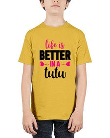 Life is better in a tutu 153# - ballet - Youth Tee Unisex