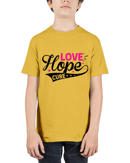Love Hope Cure 14# - breast cancer - Youth Tee Unisex